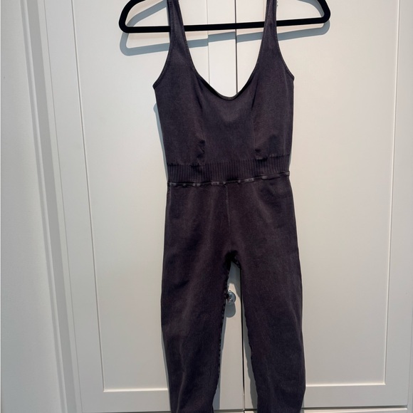 Free People Good Karma Onesie size medium washed black - Picture 3 of 6